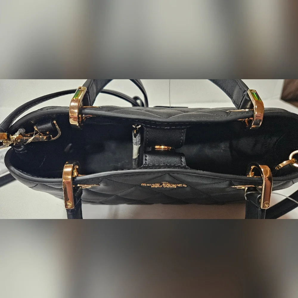 NWT Kate Spade Carey Small Quilted Sullivan Satchel Black - Picture 7 of 7